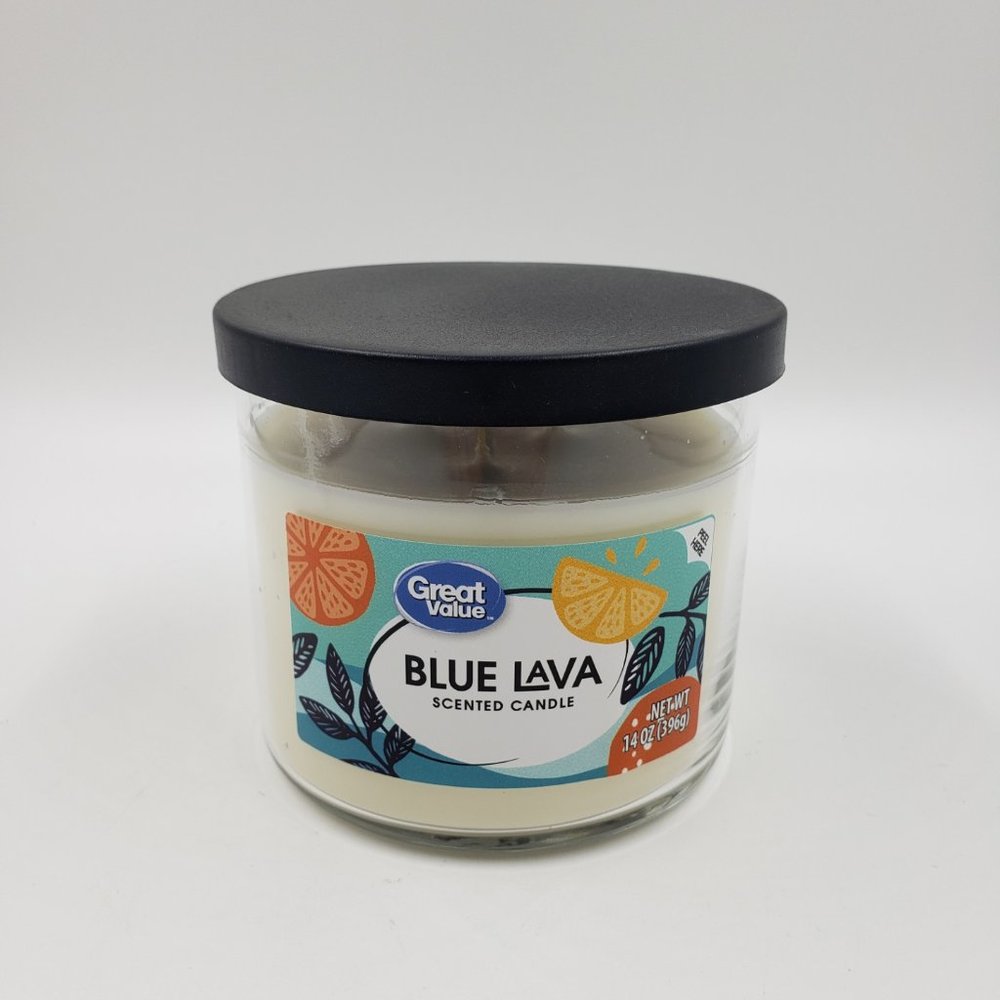 Blue Lava Walmart Great Value 3 Wick Candle